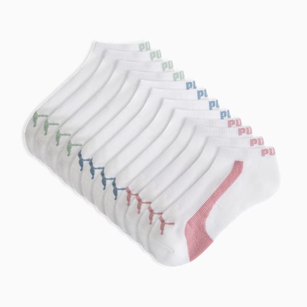 Chaussettes courtes mi-tissu bouclette Femme (6 paires), MEDIUM PINK, extralarge